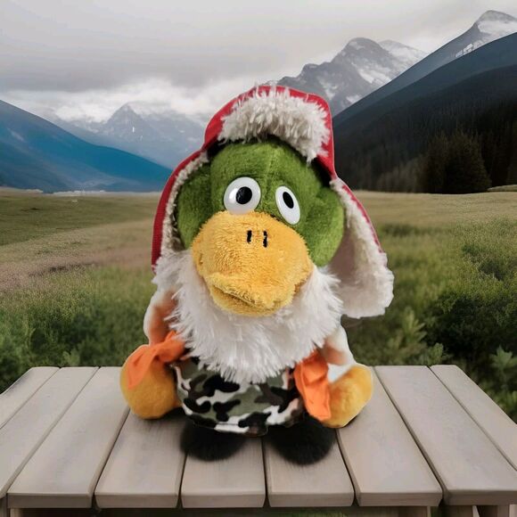 Gemmy Other - Gemmy Animated Plush Duck Singing "Hit me with your Best Shot" Redneck  Hunter